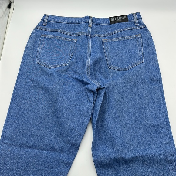 Gitano Jeans Vintage 80’s Blue Women's Jeans high waist size 16 petite (A133) - Picture 9 of 9